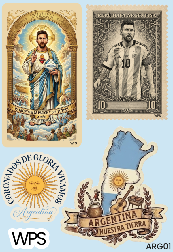ARG01 Plancha de Stickers Argentina ARG01