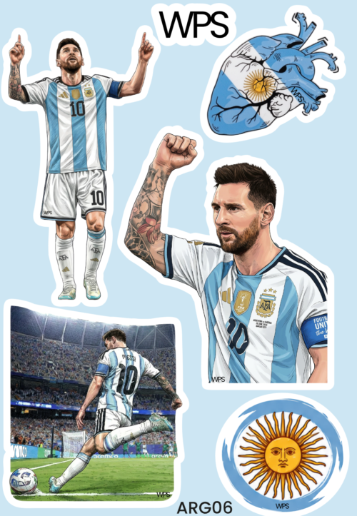 ARG06 Plancha de Stickers Argentina ARG06