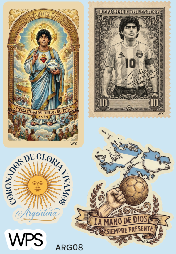 Plancha de Stickers Argentina ARG08