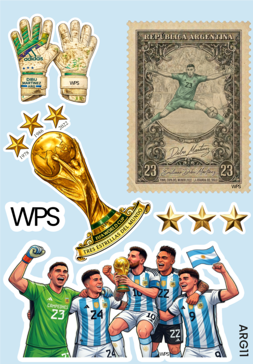 ARG11 Plancha de Stickers Argentina ARG11