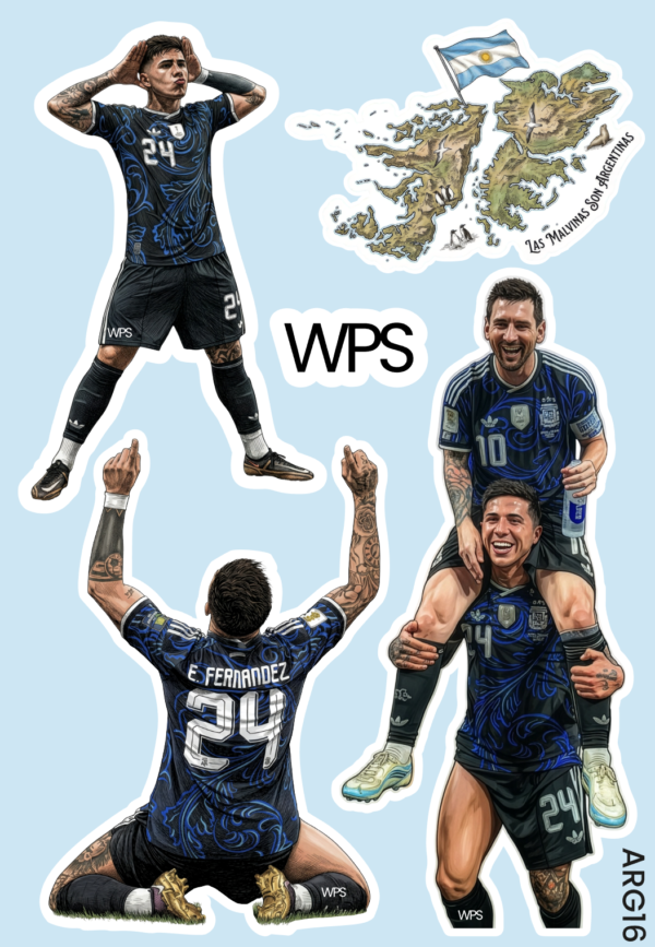 Plancha de Stickers Argentina ARG16